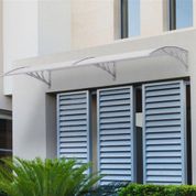 Sislon 200x100 cm Gri Kapı Üstü Pratik Sundurma