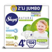 Sleepy Natural No:4+ Maxi Plus 104 Adet Bebek Bezi
