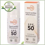Soltis Spf50+ 50 ml Organik Sertifikalı Güneş Koruyucu Krem