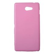 Sony Xperia M2 Dual Açık Pembe Uyumlu Silikon Kılıf