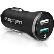 Spigen Essential F27QC Siyah USB Çıkışlı Hızlı Araç Şarjı