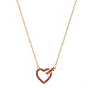 Swarovski 5465683 Lovely Kalp Kırmızı Altın Kaplama Kadın Kolye