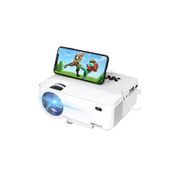 T TOPVISION Mini Projektör, Akıllı Telefon Ekranını Senkronize Etmeli 2400Lux Projektör, Desteklenen 1080P, 176 "Ekran, 50.000 Saat Led, Fire TV Stick ile Uyumlu / HDMI / VGA / USB / TV / Kutu / Dizüstü / DVD