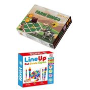 toysline Tombala - Çiftlik Temalı Çocuk Tombalası Ve Line Up Ipe Ve Çubuğa Boncuk Şekil Dizme Oyunu Set 972232222