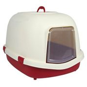 Trixie Filtreli Bordo-Krem Kapalı Kedi Tuvaleti