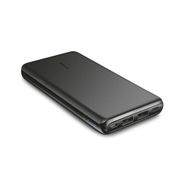 Trust Esla ince 10.000 mAh Powerbank (taşınabilir şarj cihazı, akıllı telefon ve tablet için uygun, LED pil göstergesi) siyah
