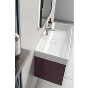 Turkuaz Cerastyle Sharp 80 cm Etajerli Lavabo