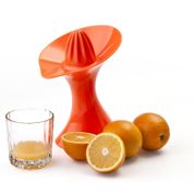 Unbekannt Qualy QL10014O limon sıkacağı & meyva sıkacağı Queezy, plastik, 23 x 15,5 x 20,5 cm, turuncu