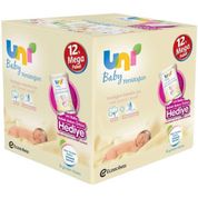 Uni Baby Yenidoğan 40x12'li 480 Yaprak Islak Havlu