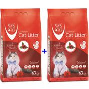 Vancat Topaklaşan Kokusuz Kalın Taneli 2x10 kg Kedi Kumu