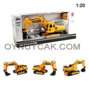 Vardem Mercedes Benz Uzaktan Kumandalı Full Fonksiyon Şarjlı 1:20 Excavatör Kazıcı