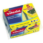 Vileda 5'li Hijyenik Düz Bulaşık Süngeri