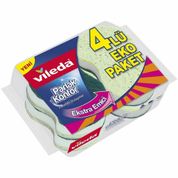 Vileda Parlak Konfor 4'lü Paket Oluklu Sünger