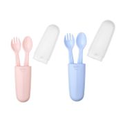 Wee Baby Pembe Çatal Kaşık Seti