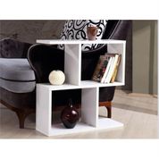 Wood House Aleyna Beyaz Yan Sehpa