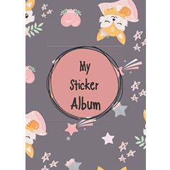 My Sticker Collecting Album: Blank Permanent Sticker Book by