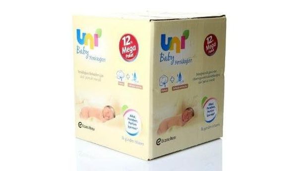 Uni Baby Yenidoğan Islak Mendil 12'li Ekonomik Paket