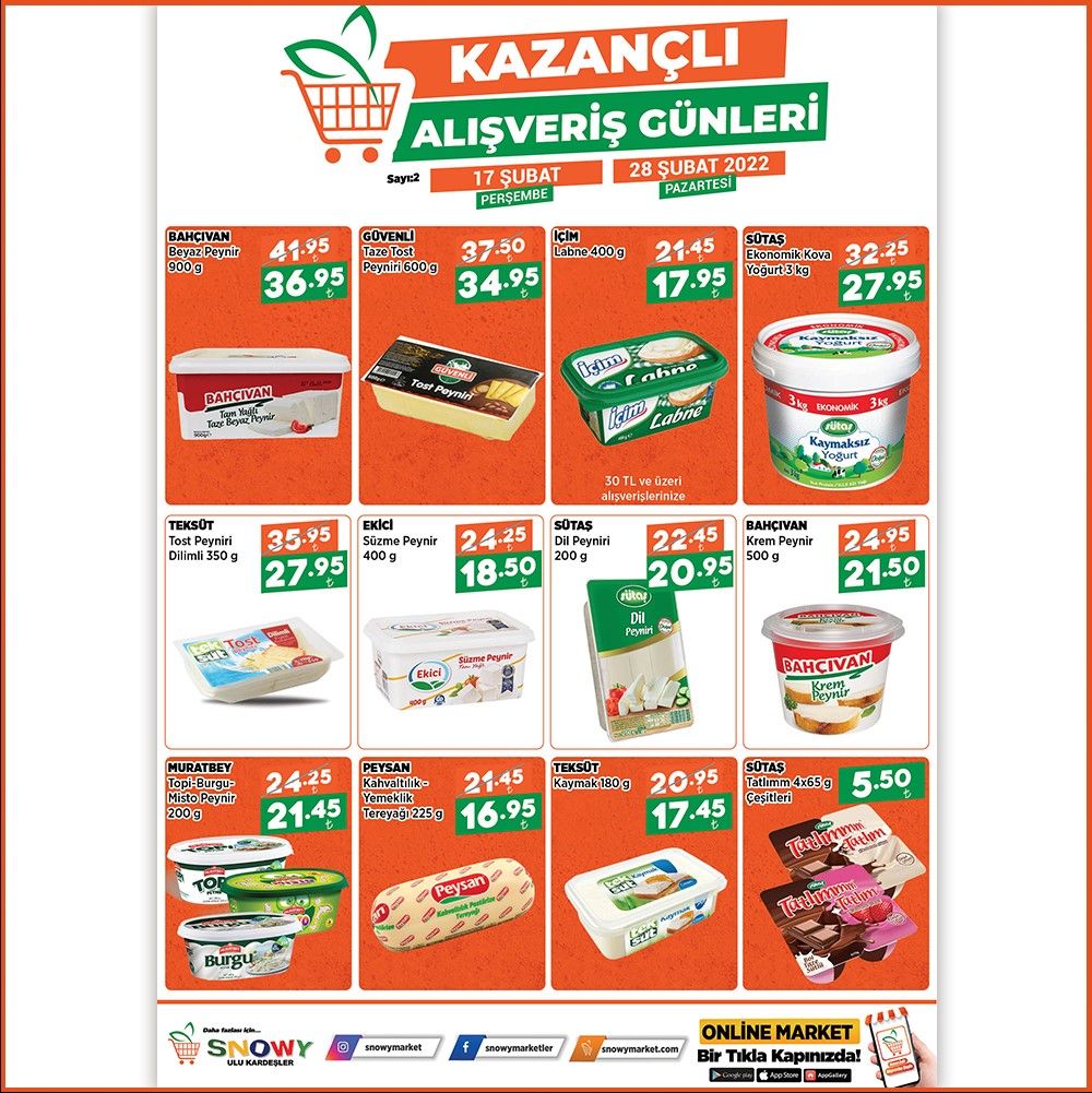 Snowymarket 16 Şubat 28 Şubat Broşürü