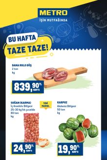 Metro - Taze Ürünler Kataloğu
