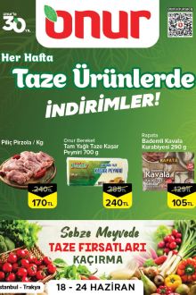Onur Market İstanbul-Trakya İndirim Kataloğu