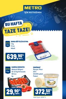 Metro - Taze Ürünler Kataloğu