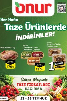 Onur Market Taze Ürünler İndirim Kataloğu