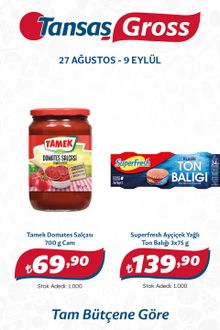 Tansaş Gross İndirim Kataloğu