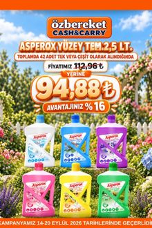 Özbereket İndirim Broşürü
