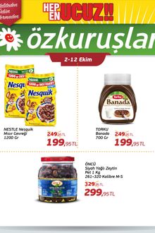 Özkuruşlar Market İndirim Kataloğu