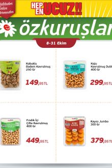 Özkuruşlar Market İndirim Kataloğu