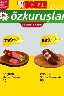 Özkuruşlar Market İndirim Kataloğu