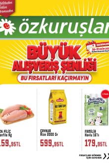 Özkuruşlar Market İndirim Kataloğu