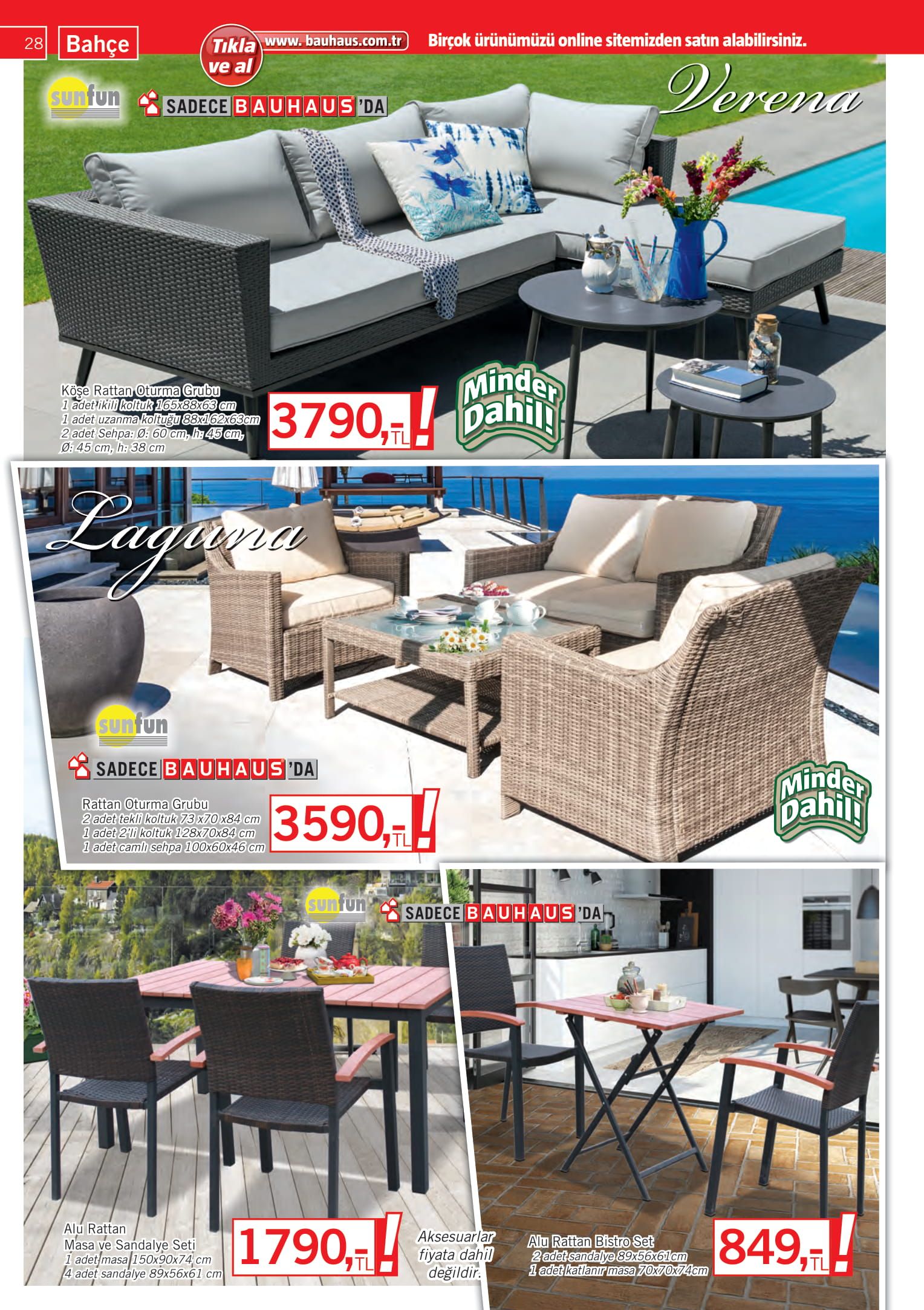 Bauhaus Katlanır Masa