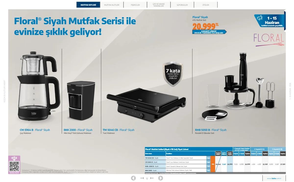 Beko 1 Haziran 2026 Aktüel Kataloğu Sayfa 12