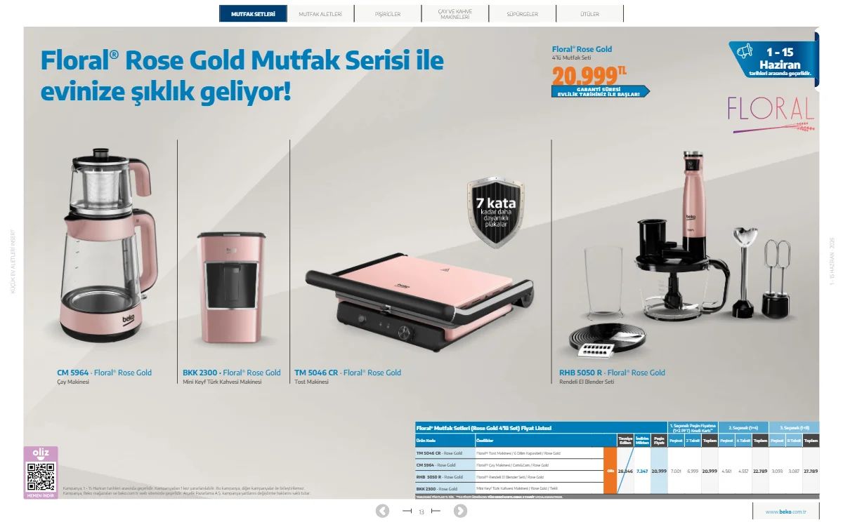 Beko 1 Haziran 2026 Aktüel Kataloğu Sayfa 13