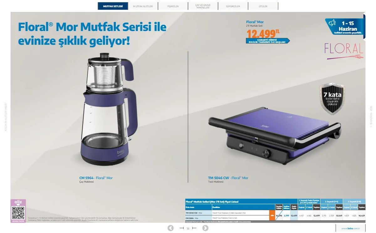 Beko 1 Haziran 2026 Aktüel Kataloğu Sayfa 18