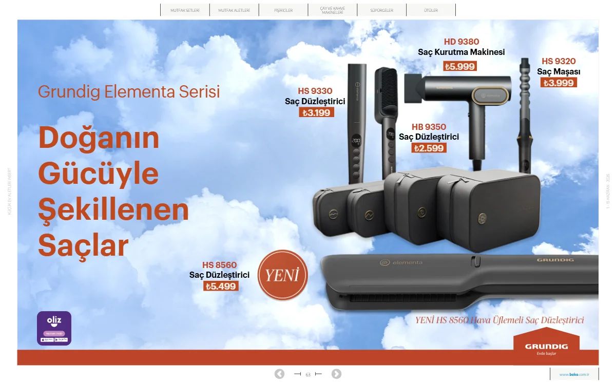 Beko 1 Haziran 2026 Aktüel Kataloğu Sayfa 63