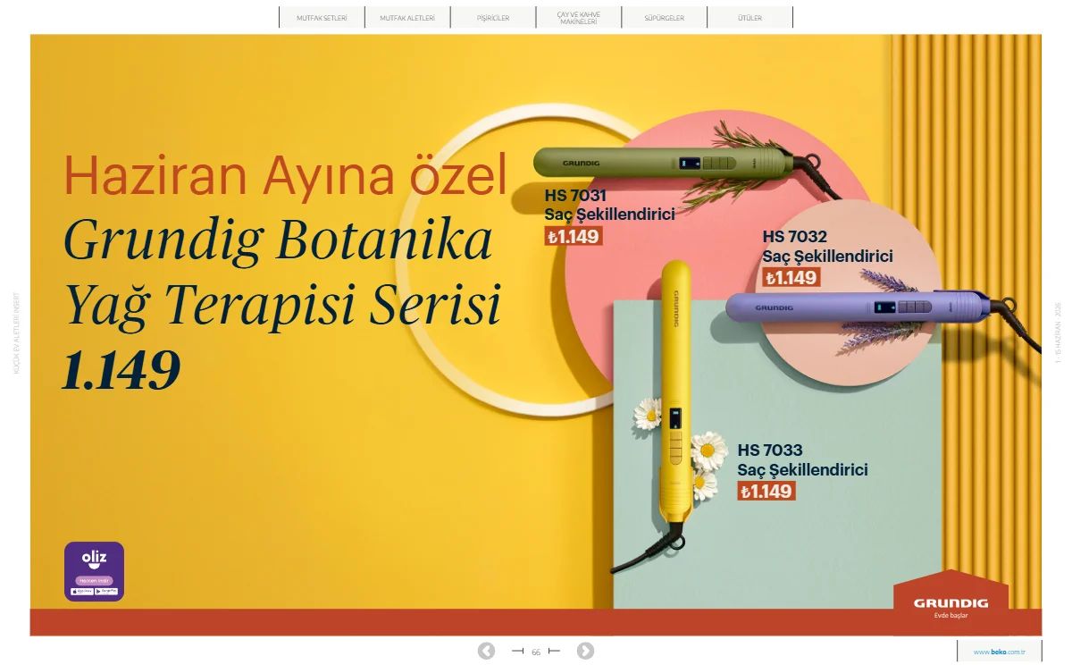 Beko 1 Haziran 2026 Aktüel Kataloğu Sayfa 66
