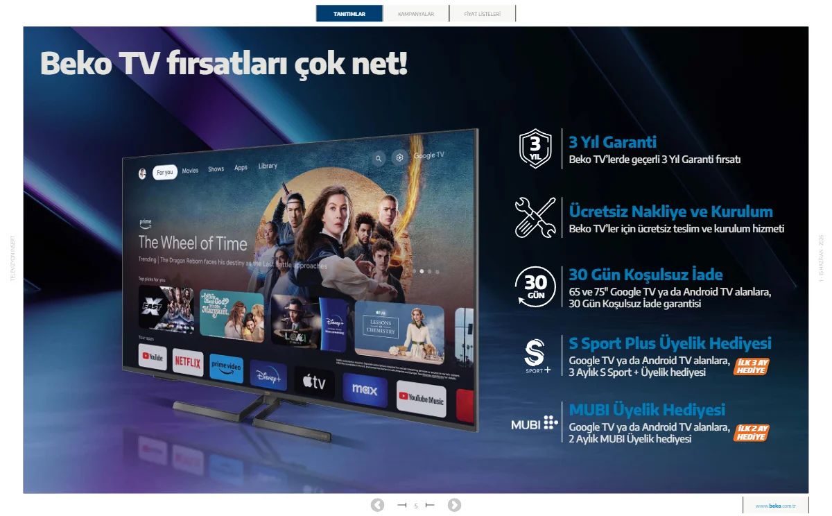 Beko 1 Haziran 2026 Aktüel Kataloğu Sayfa 5