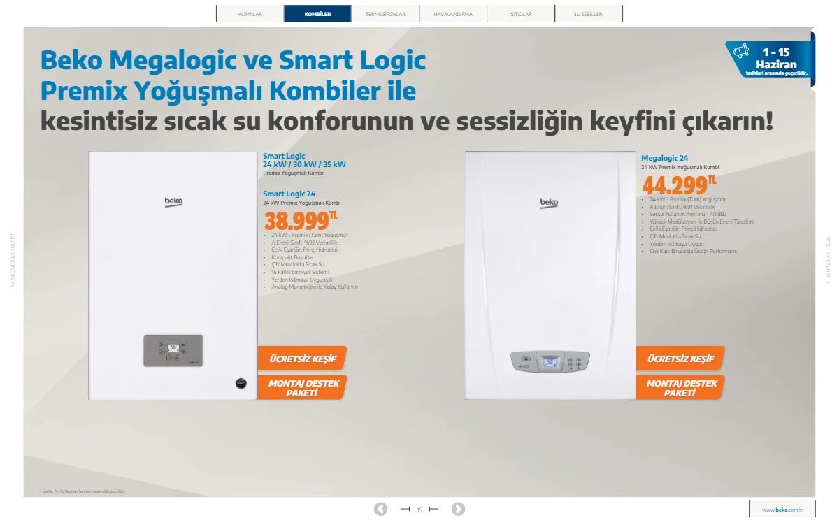 Beko 1 Haziran 2026 Aktüel Kataloğu Sayfa 15