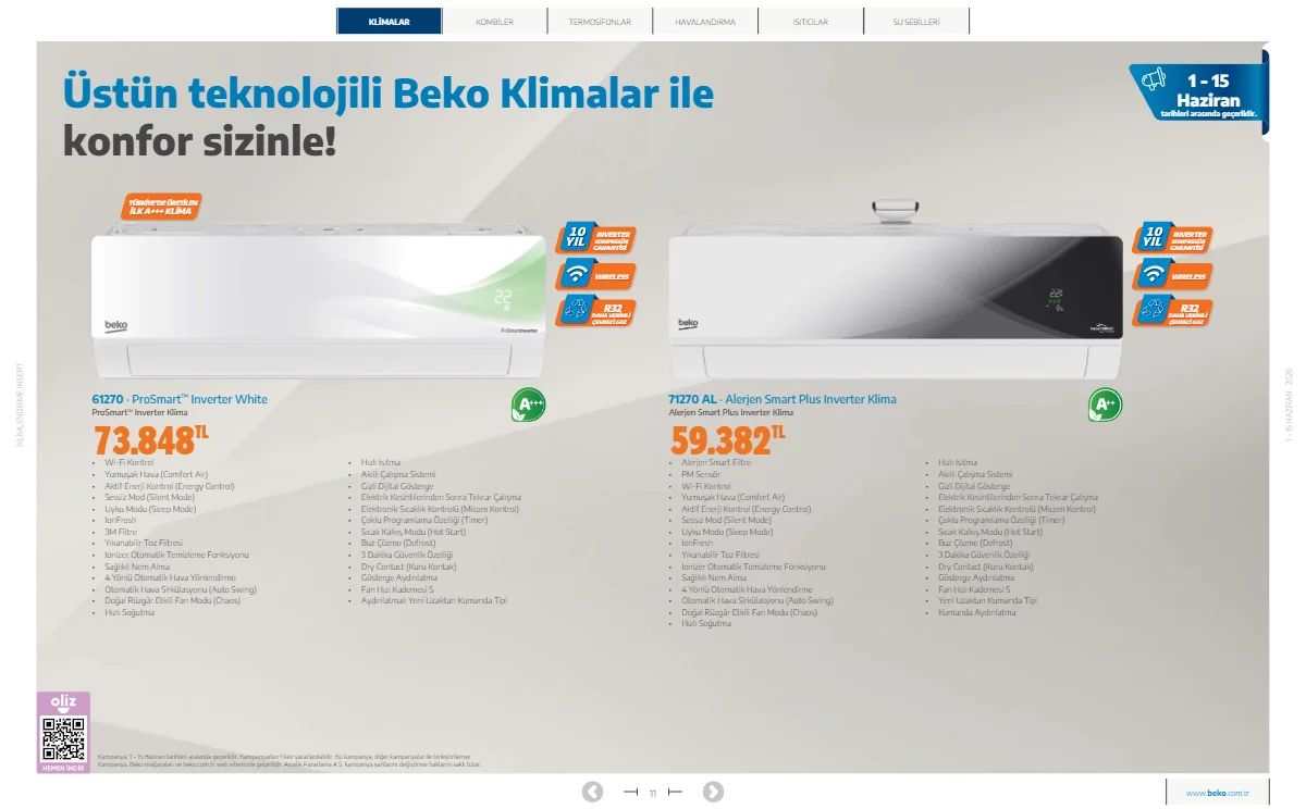 Beko 1 Haziran 2026 Aktüel Kataloğu Sayfa 11