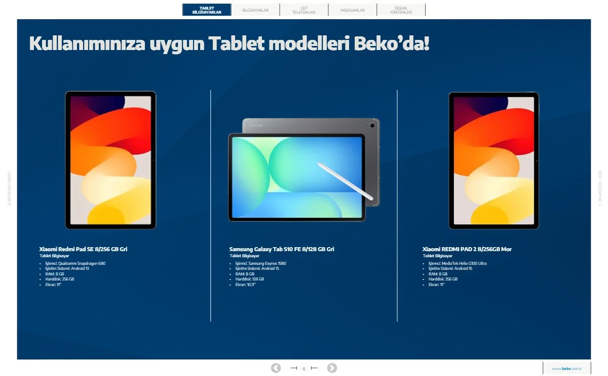 Beko 1 Haziran 2026 Aktüel Kataloğu Sayfa 8