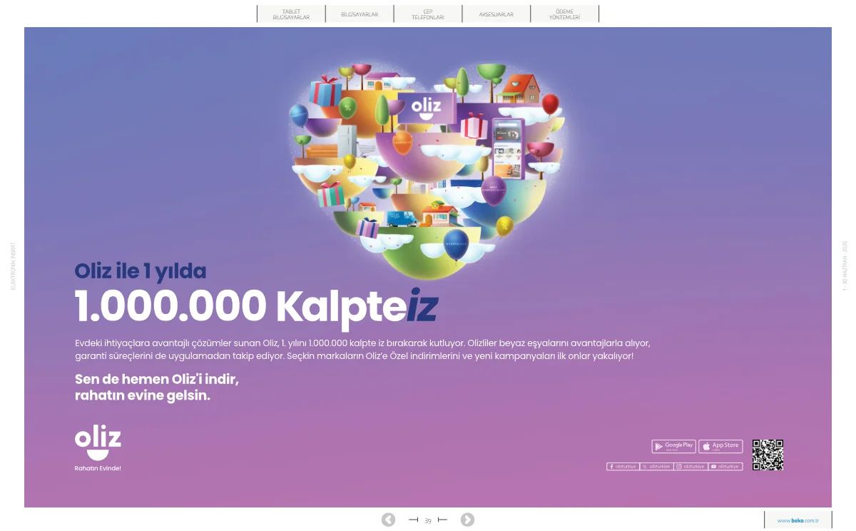 Beko 1 Haziran 2026 Aktüel Kataloğu Sayfa 39