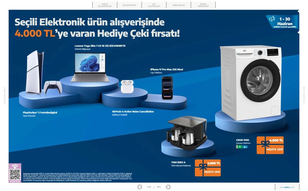 Beko 1 Haziran 2026 Aktüel Kataloğu Sayfa 3