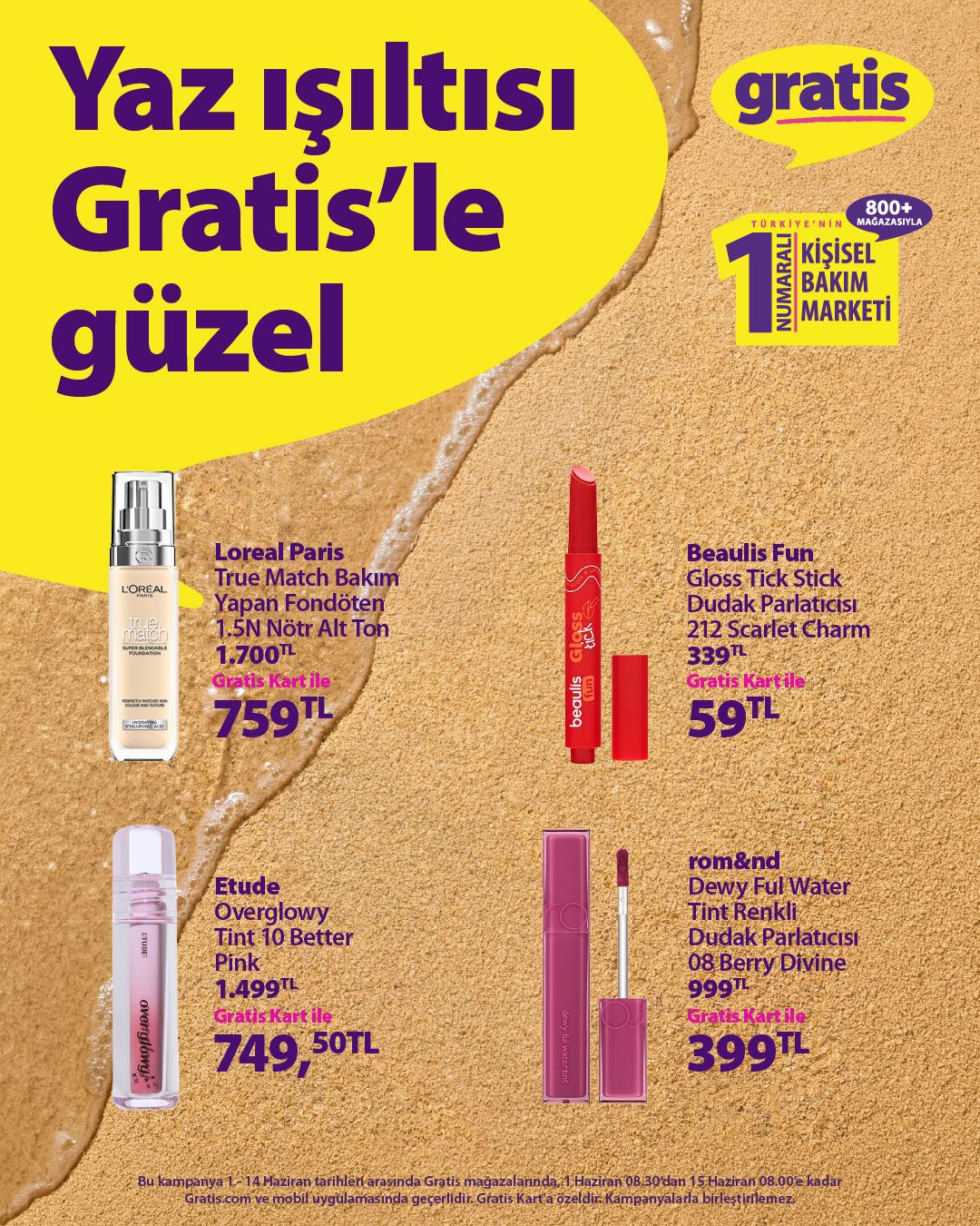 Gratis 1 Haziran 2026 Aktüel Kataloğu Sayfa 1