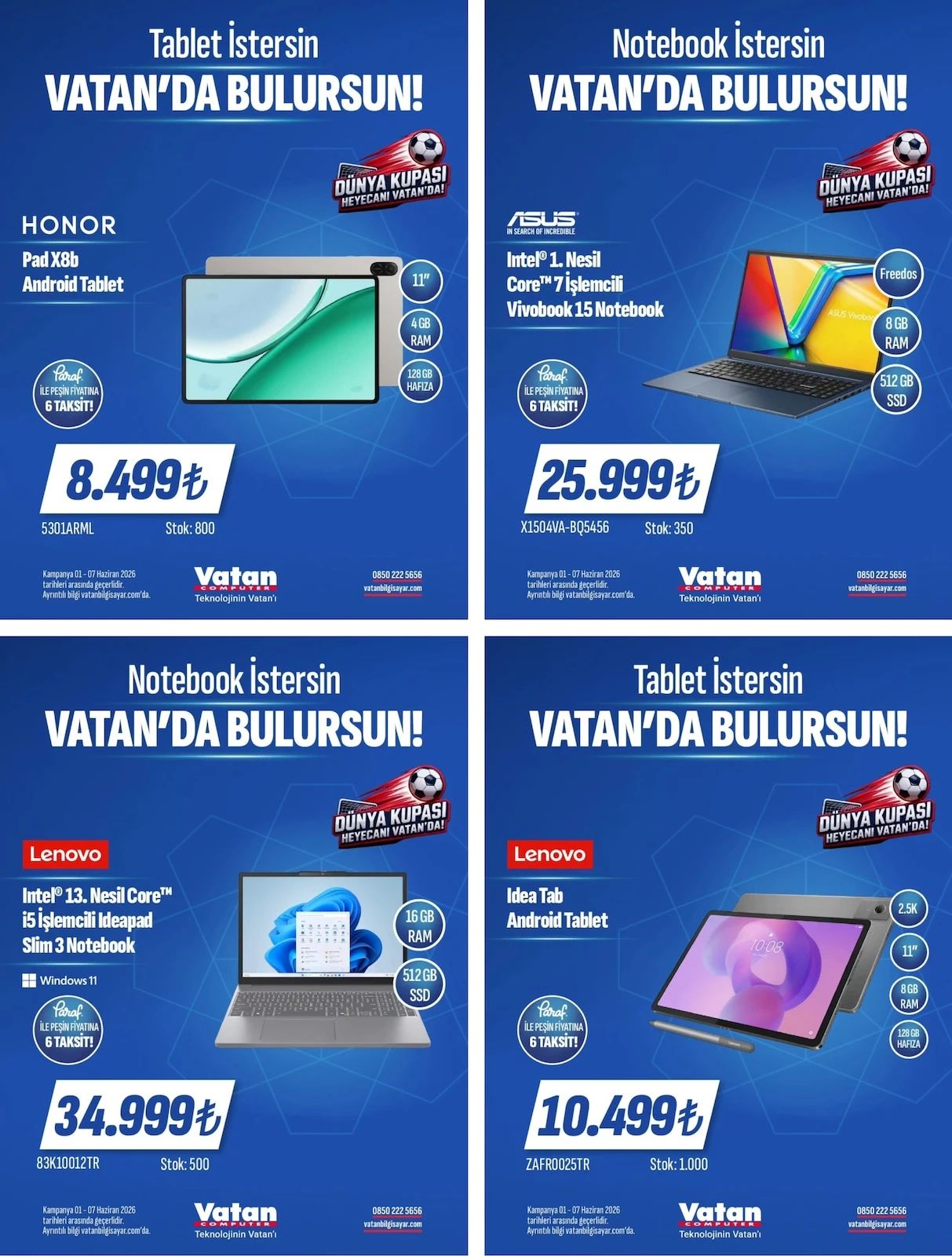 Vatan Bilgisayar 1 Haziran 2026 Aktüel Kataloğu Sayfa 1