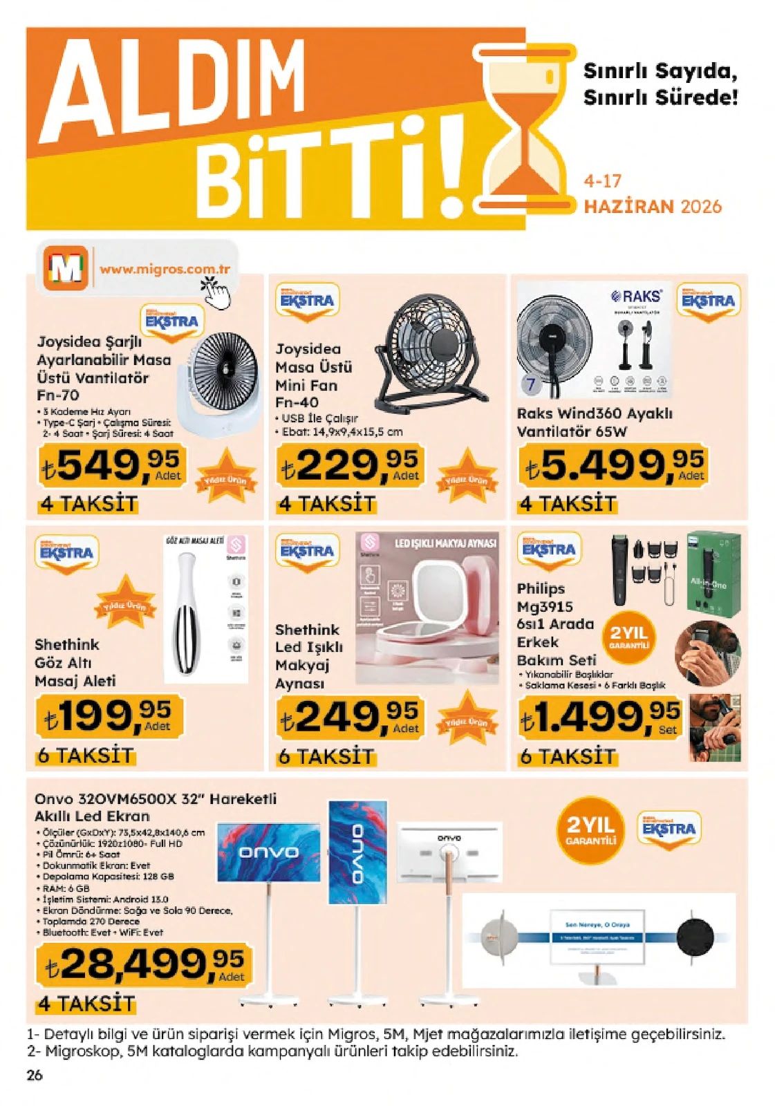 Migros 4 Haziran 2026 Aktüel Kataloğu Sayfa 26