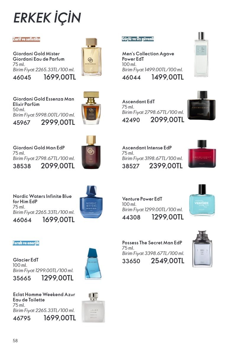 Oriflame 1 Haziran 2026 Aktüel Kataloğu Sayfa 58