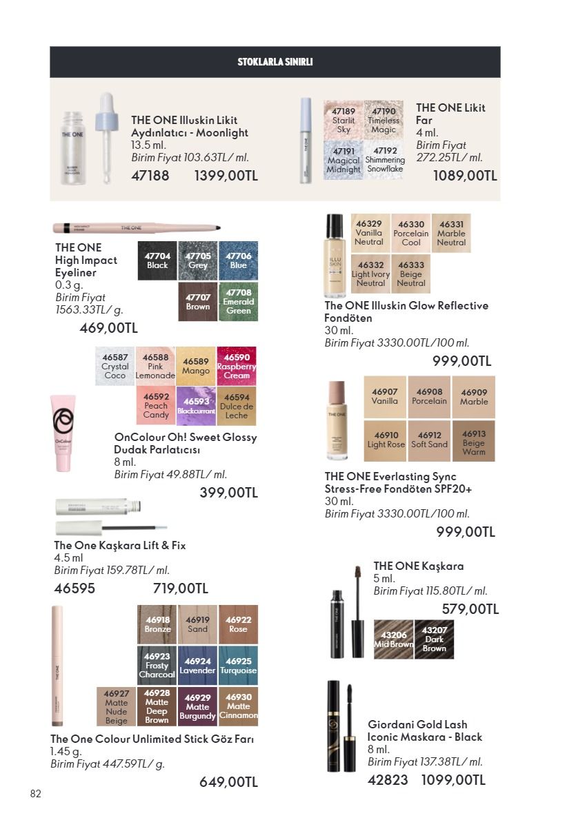Oriflame 1 Haziran 2026 Aktüel Kataloğu Sayfa 82