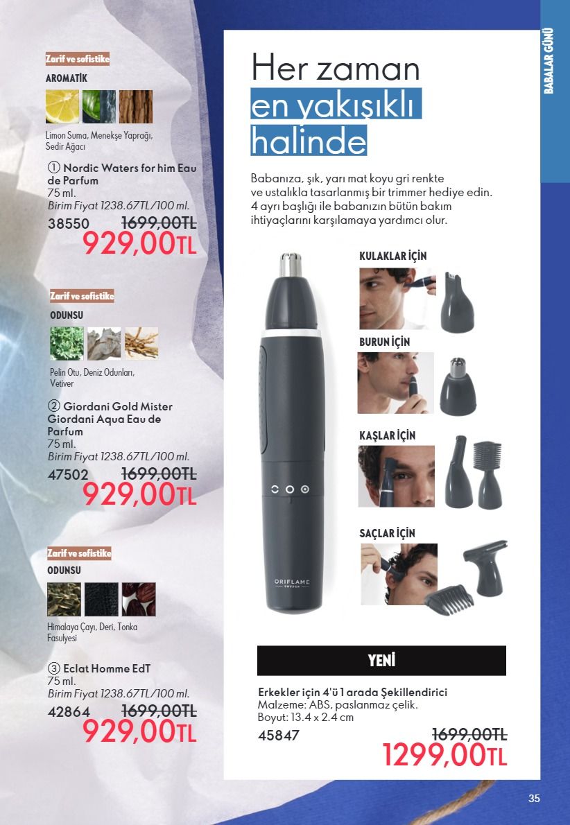 Oriflame 1 Haziran 2026 Aktüel Kataloğu Sayfa 35